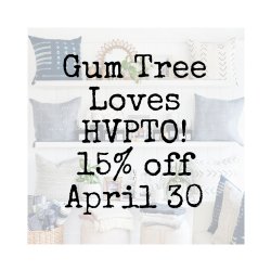Gum Tree Loves HVPTO - 15% Off on April 30